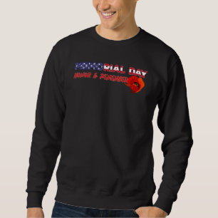 Memorial Day Honour And Remember Red Poppy Sweatshirt