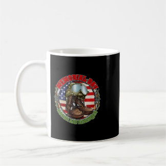 Memorial Day Honour And Remember Soldier Boots Ame Coffee Mug
