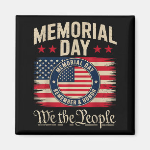 Memorial day honour and remember veterans day 2025 magnet