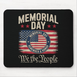 Memorial Day Honour And Remember Veterans Day 2025 Mouse Pad