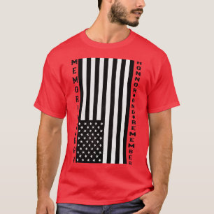 memorial day honour and remember vintage american  T-Shirt