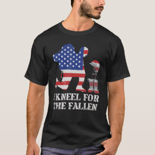 Memorial Day I Kneel For The Fallen Mens Womens Ki T-Shirt