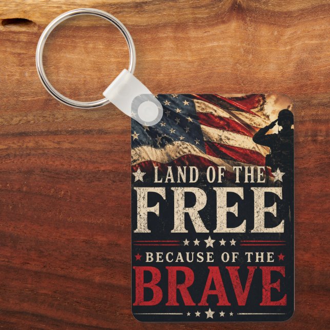 Memorial Day  Key Ring (Front)