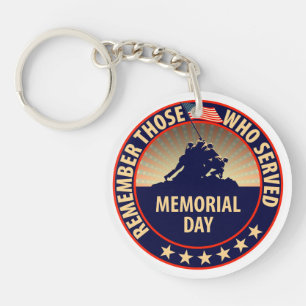 Memorial Day Key Ring