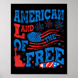 Memorial Day Land Of The Free Because Of The Brave Poster