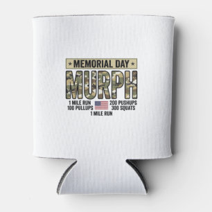 Memorial Day Murph Workout Vintage Vector Shirt_1 Can Cooler