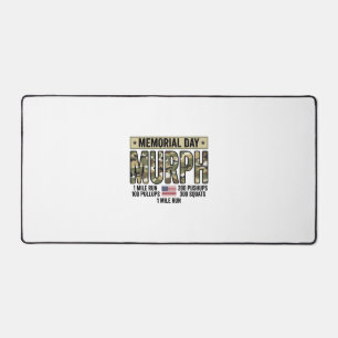 Memorial Day Murph Workout Vintage Vector Shirt_1 Desk Mat