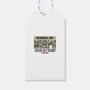 Memorial Day Murph Workout Vintage Vector Shirt_1 Gift Tags