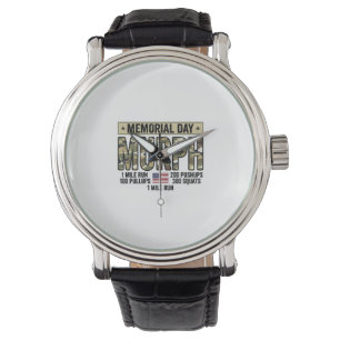 Memorial Day Murph Workout Vintage Vector Shirt_1 Watch