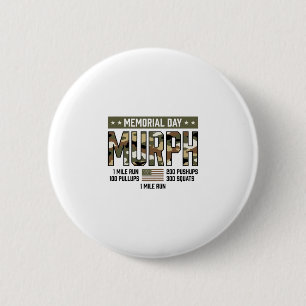 Memorial Day Murph Workout Vintage Vector Shirt (2 6 Cm Round Badge