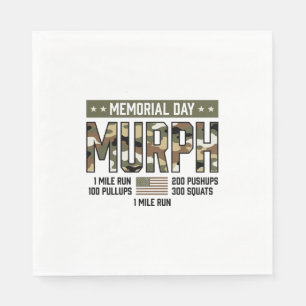 Memorial Day Murph Workout Vintage Vector Shirt (2 Napkin