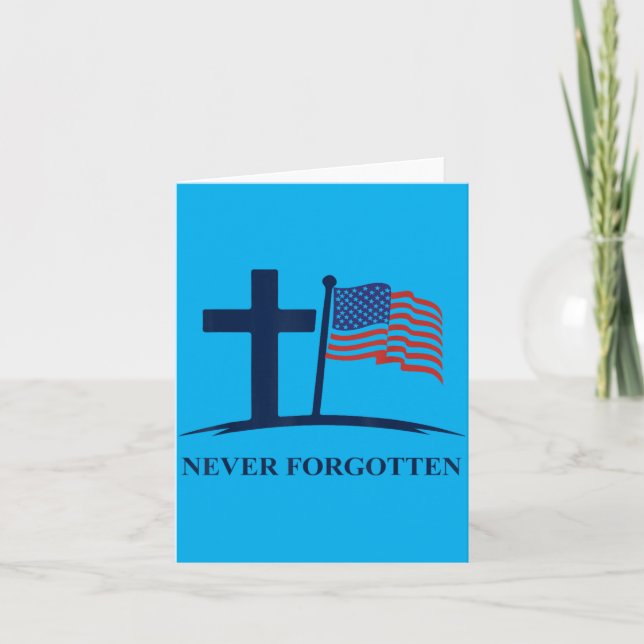Memorial Day Never Forgotten Card (Front)