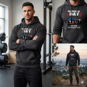 Memorial Day Never Forgotten USA 250 Hoodie