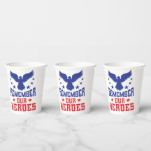 Memorial Day Paper Cups