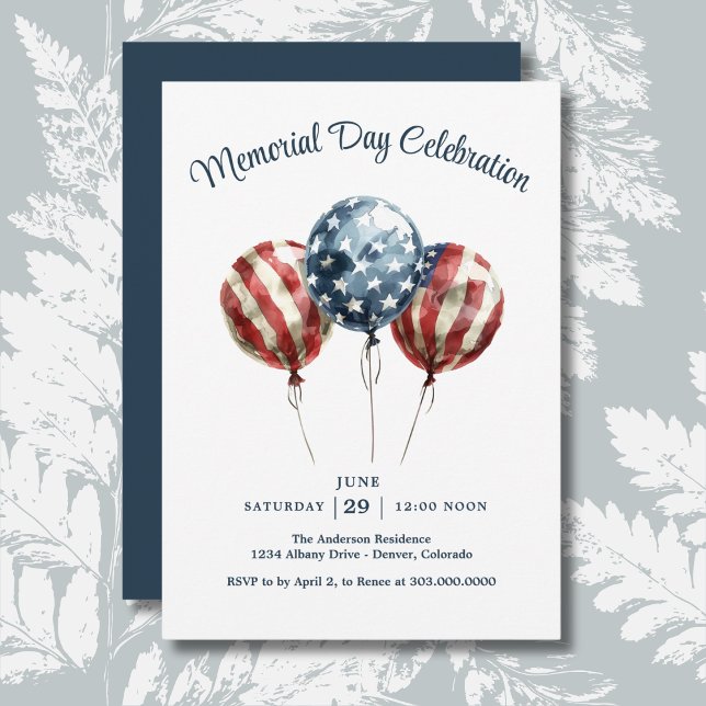 Memorial Day Party Invitation (Creator Uploaded)