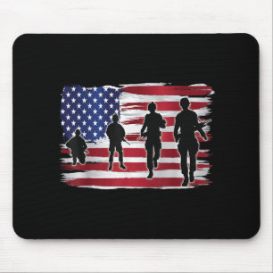 Memorial Day Patriotic Thank You Veterans Lives  Mouse Pad