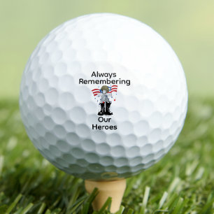 Memorial Day, Remember and Honour  Golf Balls