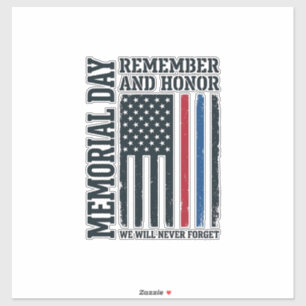 Memorial Day Remember And Honour Tribute Vector De