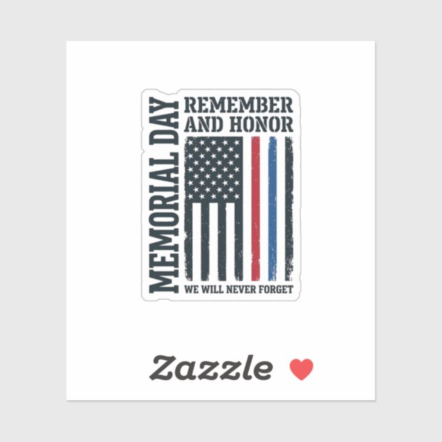 Memorial Day Remember And Honour Tribute Vector De (Sheet)