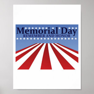 Memorial Day remember and horro Poster