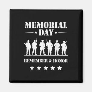 Memorial Day Remember Honour Military Troops Tribu Magnet