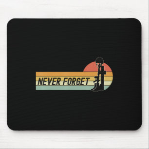 Memorial Day Remember our Fallen Military NEVER FO Mouse Pad