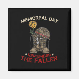 Memorial Day Remember The Fallen Veteran Military  Magnet