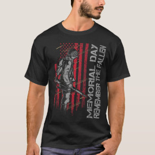 Memorial day remember the fallen veteran military T-Shirt