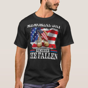 Memorial Day Remember The Fallen Veteran Military  T-Shirt