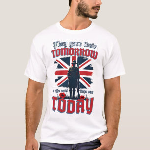 Memorial Day Remember Veterans UK Soldier Army T-Shirt
