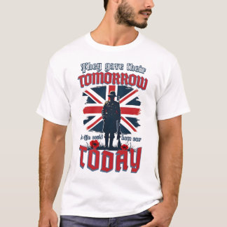 Memorial Day Remember Veterans UK Soldier Army T-Shirt