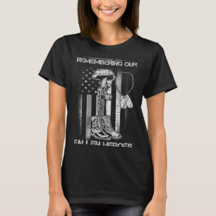 Memorial Day Remembering Fallen Heroes American T-Shirt