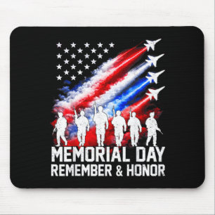 Memorial Day Remembering Fallen Heroes Patriotic Mouse Pad
