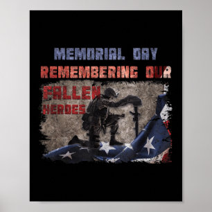 Memorial Day Remembering Our Fallen Heroes 4th Of  Poster