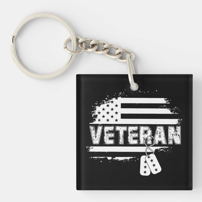 Memorial Day Remembering Our Fallen Heroes US Fait Key Ring (Front)