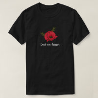 Memorial Day, Remembrance Day, Red Poppy T-Shirt