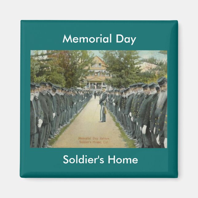 Memorial Day Review Soldiers Home Magnet (Front)
