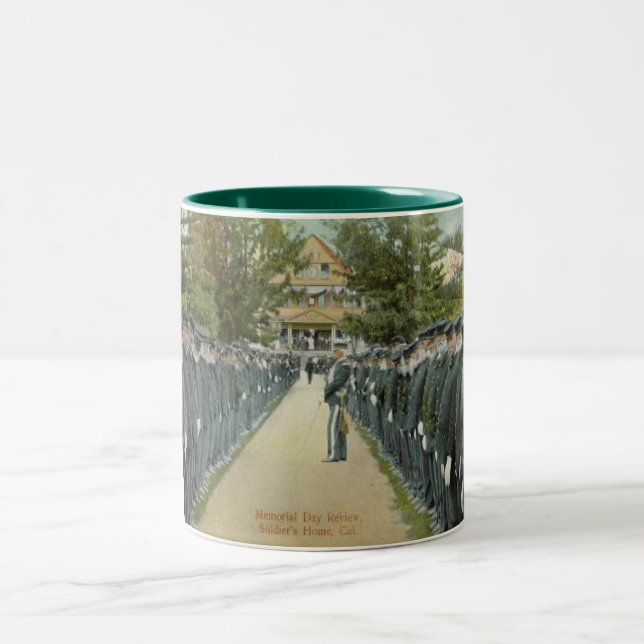 Memorial Day Review Two-Tone Coffee Mug (Center)