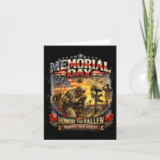 Memorial Day Shirt Honour The Fallen Patriotic Card