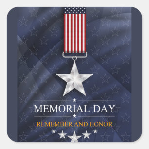 Memorial Day Square Sticker