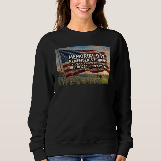 Memorial Day   Sweatshirt (Front)