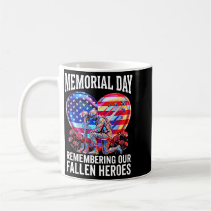 Memorial Day Usa Flag Fallen Heroes Honour The Coffee Mug