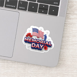 Memorial Day USA Flag Patriotic Soldier Poppy