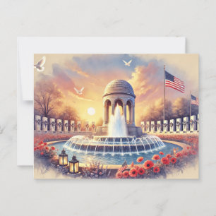  Memorial Day ,USA Postcard