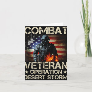 Memorial Day Veterans Day Desert Storm Military So Card