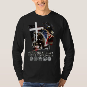Memorial Day We Will Never Forget Veteran T-Shirt