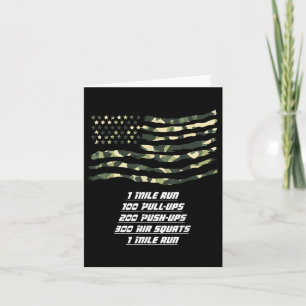 Memorial Day Workout Usa Flag Memorial Day Card