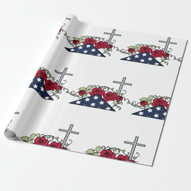 Memorial Day Wrapping Paper (Unrolled)