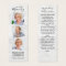 Memorial Elegant 3 Photo Funeral Prayer Bookmark