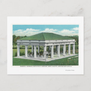 Memorial Entrance at Battlefield Cemetery View Postcard